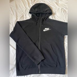 Black Nike zip up hoodie